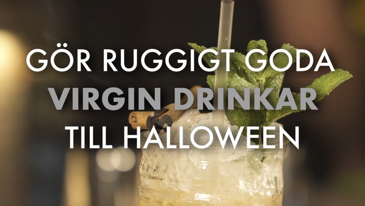 Gör ruggigt goda virgin drinkar till Halloween