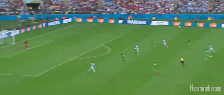 El primer gol de Messi ante Nigeria en el Mundial 2014 - Fuente: YouTube
