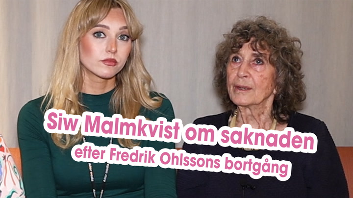 Siw Malmkvist om saknaden efter sambon Fredrik Ohlssons bortgång