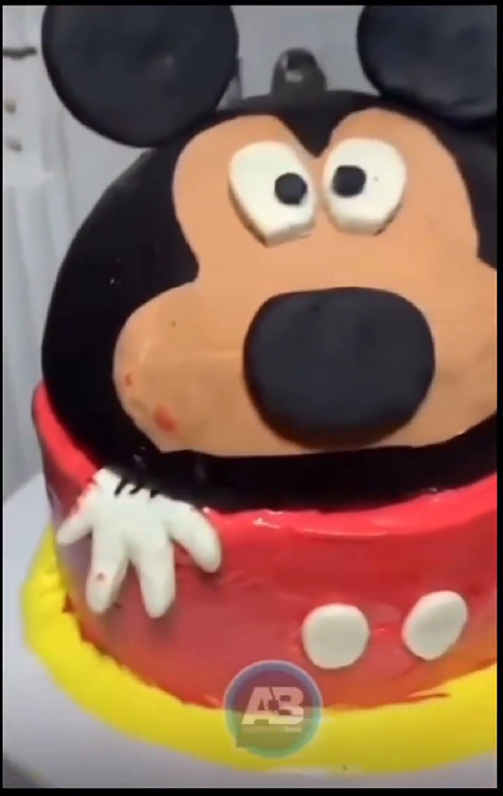Rafael Caparroso le brindó una capacitación a la repostera de la torta viral de Mickey Mouse