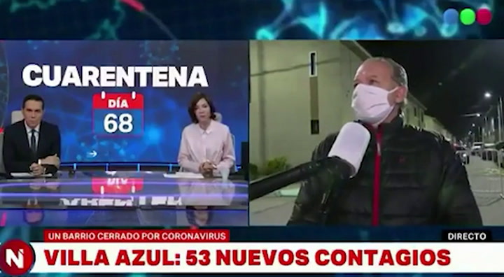 Cristina Pérez vivió un incómodo momento en vivo con Sergio Berni - Fuente: telefe