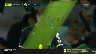 Palo y gol del Marsella: 1 a 0