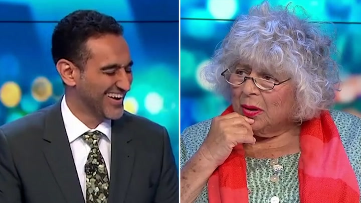 'What are you? You're sort of brown': Miriam Margolyes asks Australian talk show host