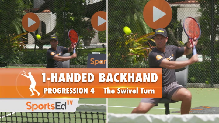 1-Handed Backhand Progression 4 - The Swivel Turn