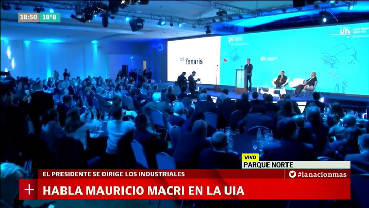 Mauricio Macri, en la reunión de la UIA: 'Tengo claro el camino para salir de esta tormenta'