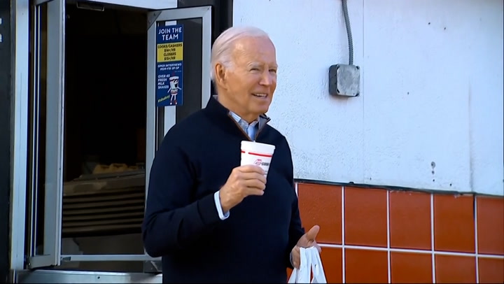 Biden stops for milkshake in North Carolina
