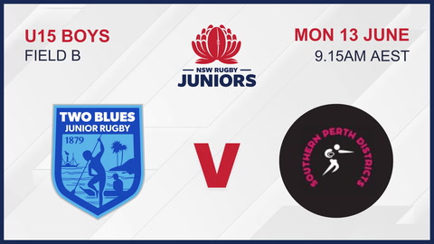 13 June - U15 Boys Field 2 - Two Blues V Southern Perth