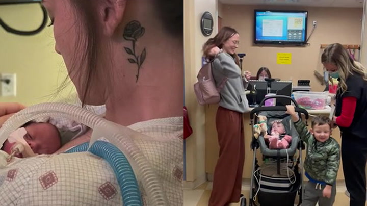 Family Receive Celebratory Guard Of Honor When They Leave NICU After 247 Days | Happily TV