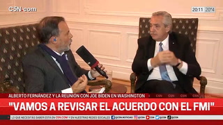 Alberto Fernández dijo que Joe Biden comparó la herencia de Donald Trump con la de Mauricio Macri