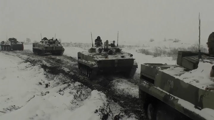 Russian rifle division sets off for drills near Ukraine border