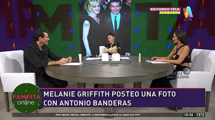 Pampita y una pregunta picante de Hernán Drago - Fuente: NetTV