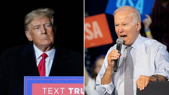Donald Trump and Joe Biden make final appeals to voters on eve of US midterms
