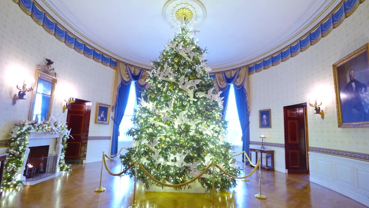 White House unveils Christmas decorations for 2021 holiday season