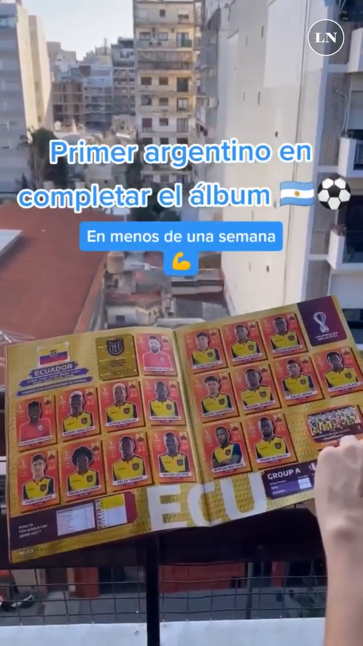 Un argentino completó el álbum de figuritas del Mundial