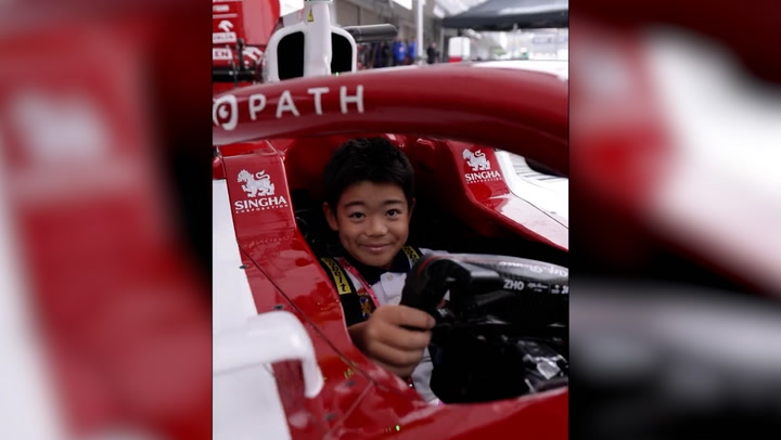 Alfa Romeo F1 team track down and surprise anonymous young fan who sent them donation