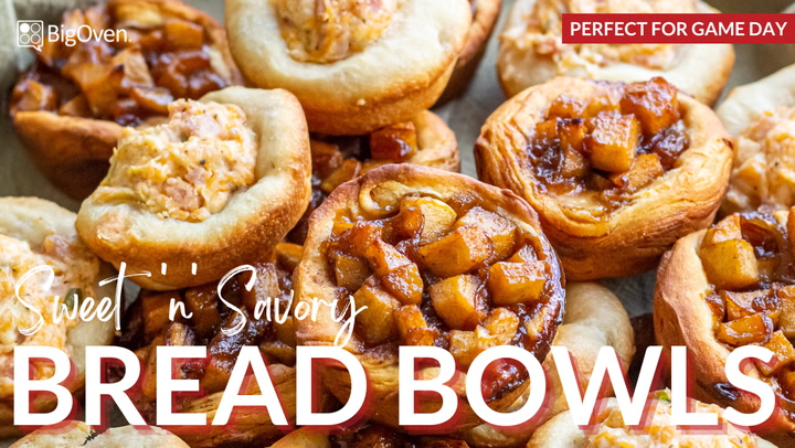Sweet and Savory Mini Bread Bowls