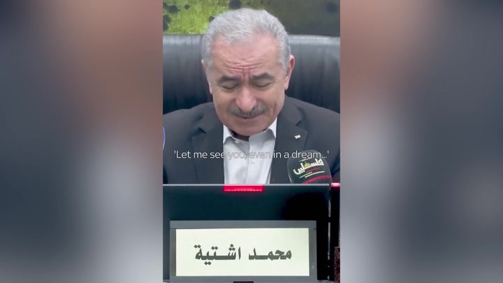 Palestinian prime minister sobs at cabinet meeting telling story of mother killed in Gaza