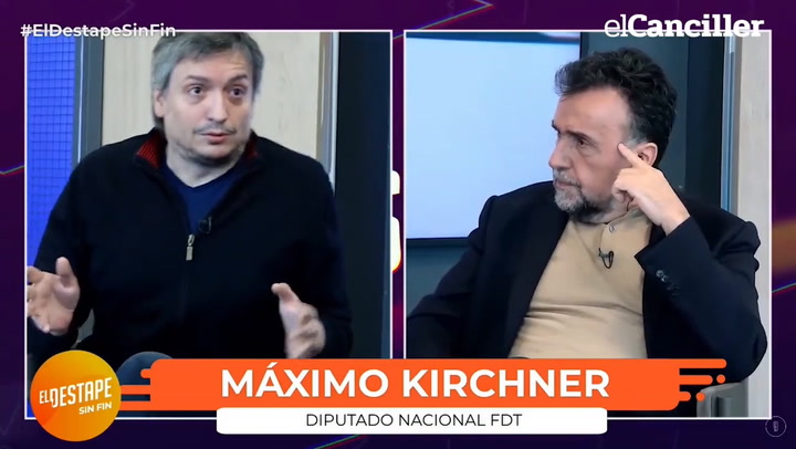 Roberto Navarro entrevistó a Máximo Kirchner