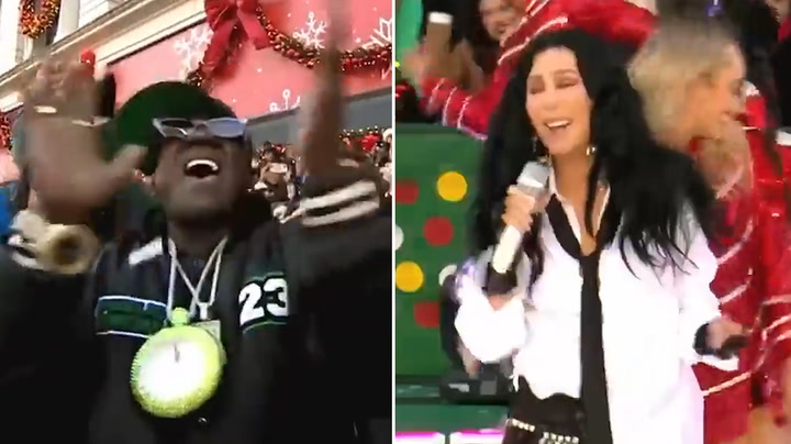 Flavour Flav's iconic reaction to Cher’s Thanksgiving parade performance