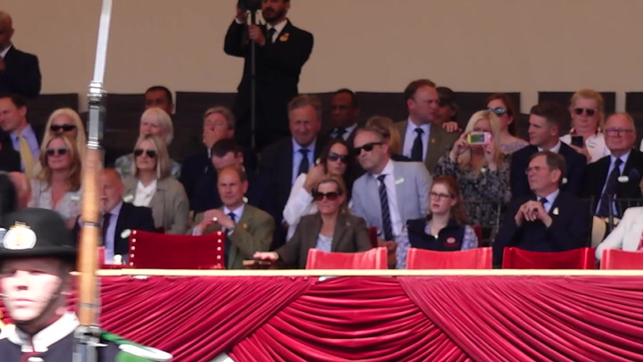 Sophie Wessex and Prince Edward take the Queen's place in royal box at horse show