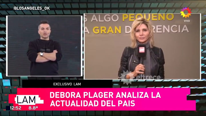 Débora Pláger opinó sobre Alejandro Fantino: 'O sigue como conductor o que haga otra cosa'