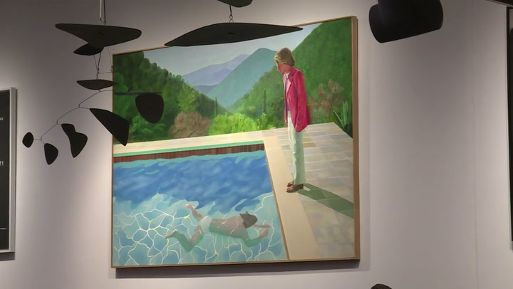 Una obra de Hockney fue vendida en 90 millones de dólares - Fuente: AFP