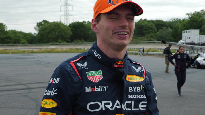 'It was pretty wild': F1 champion Max Verstappen learns how to drift