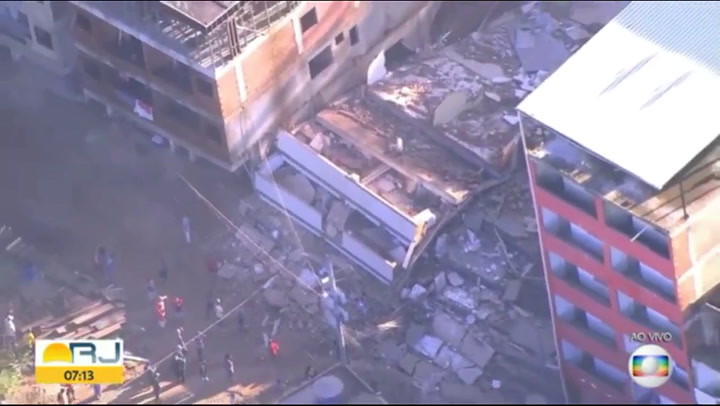 Así quedó la favela Muzema tras el derrumbe que dejó dos muertos - Fuente: G1 Rio y TV Globo