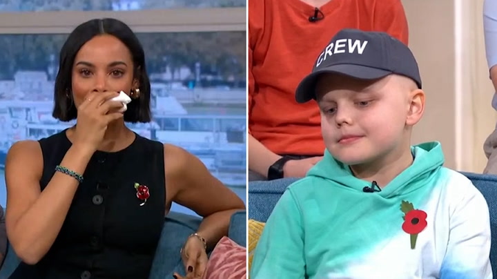Rochelle Humes in tears as young boy battling cancer shares emotional story