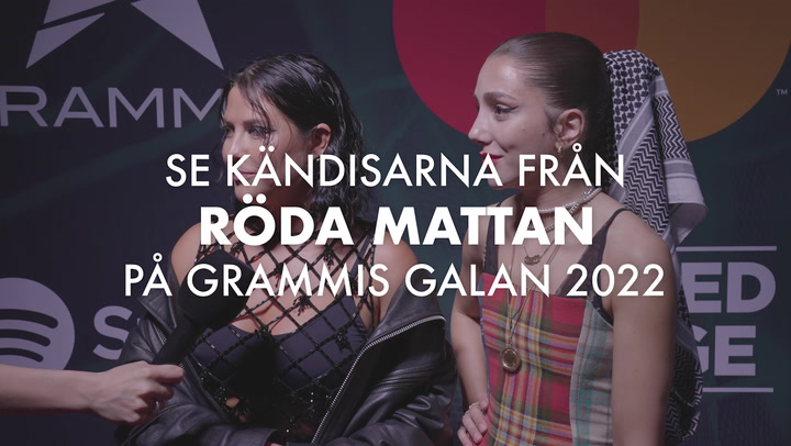 Se kändisarna från röda mattan på Grammis Galan 2022