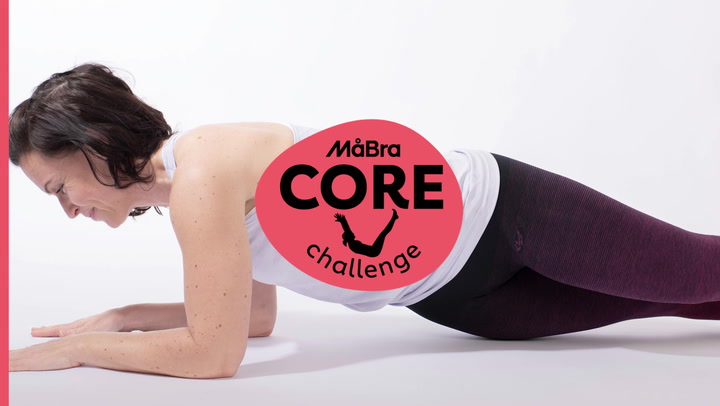 Måbra Core Challenge – se övningen plankrotationer