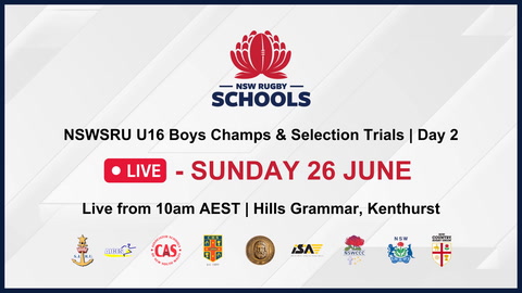 26 Jun - NSWSRU Boys Selection Trials - Day 3