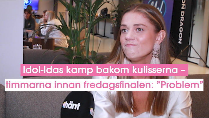 Idol-Ida Hallquists kamp bakom kulisserna – timmarna innan fredagsfinalen: ”Problem”
