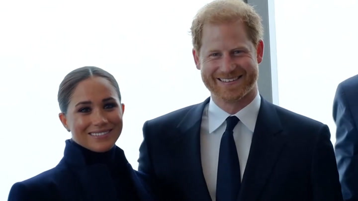 Watch live as Prince Harry, Meghan and New York mayor visit One World Observatory