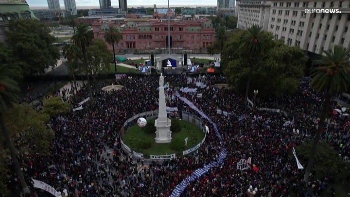 Argentina marcha en el Día de la Memoria tras dos años de pandemia