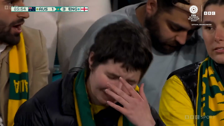 world cup fans crying