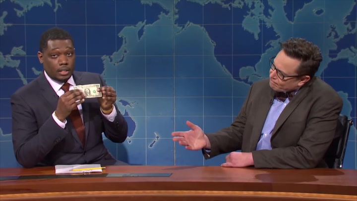 Michael Che repeatedly presses Elon Musk to explain Dogecoin
