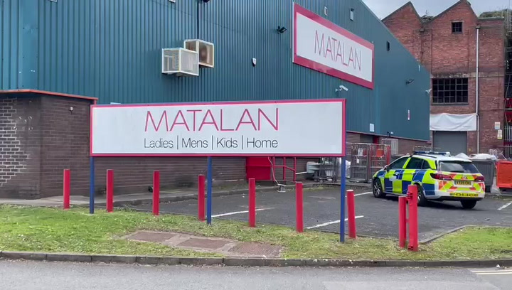 Armed police storm Matalan and 2 men arrested 'after attempted robbery with gun'