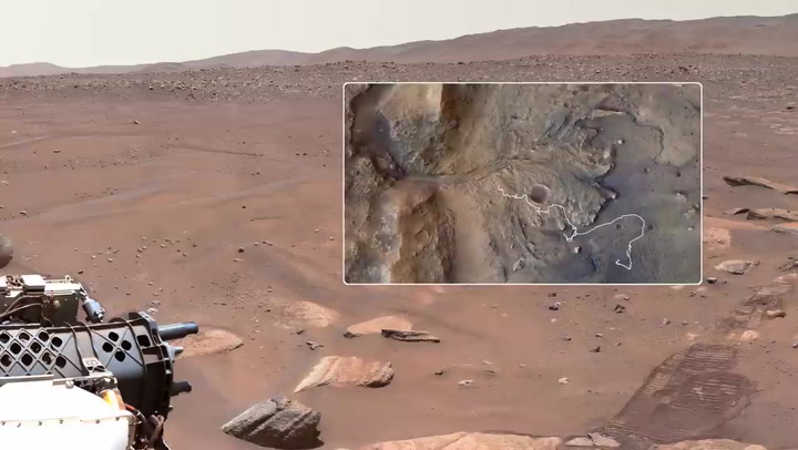 El Rover Perseverance halló un río en Marte