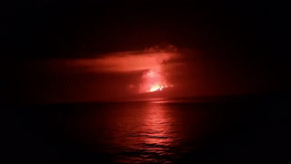 Volcano eruption on Galapagos Islands captured in spectacular footage
