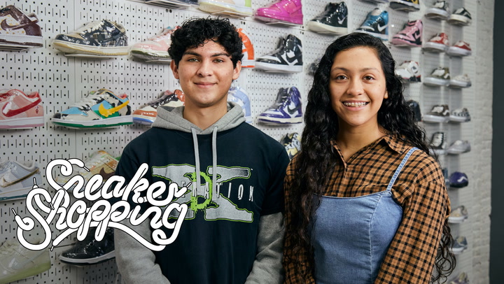 Complex's Joe La Puma takes fans Chris and Isabel Segura Sneaker Shopping at Stadium Goods in New York City and they talk about matching sneakers, their favorite sneakers and their first trip to NYC.
