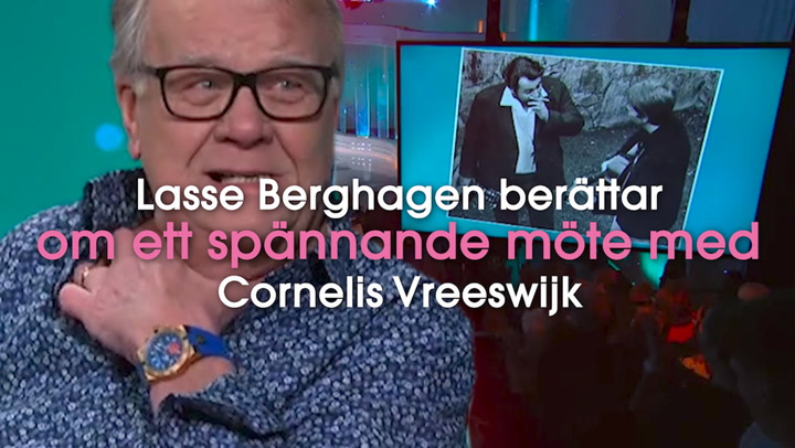 Lasse Berghagen berättar om ett spännande möte med Cornelis Vreeswijk "kondomer och en stämgaffel"