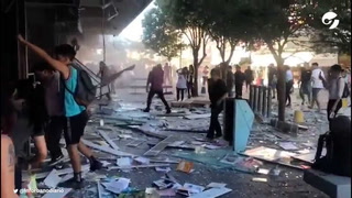 Destrozos por una explosión en un local de Florencio Varela