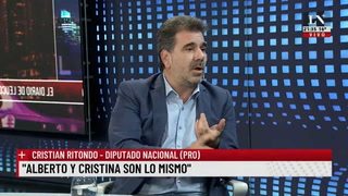 Cristian Ritondo:"Alberto y Cristina son lo mismo"