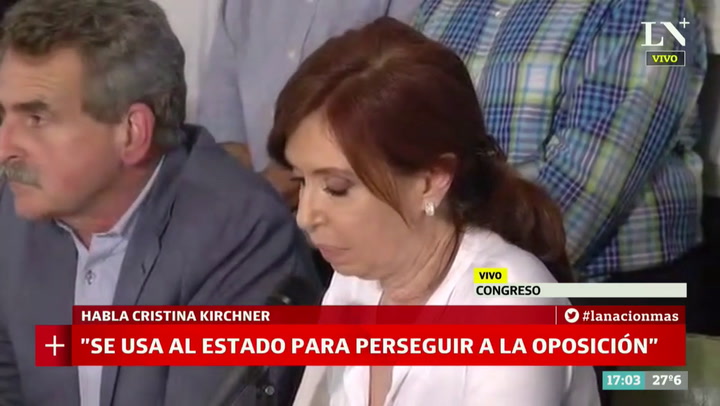 Cristina Kirchner, sobre su procesamiento: 'Quiero denunciar que es una gran cortina de humo'
