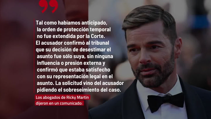 Ricky Martin: “Esto ha sido devastador para mí, para mi familia, para mis amigos”