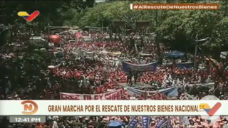 Las marchas en Caracas del chavismo para pedir la liberación del avión venezolano iraní reteñido en Ezeiza