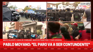 Marcha Piquetera: avanza gendarmería sobre los manifestantes