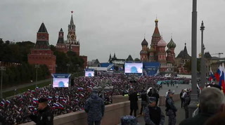 Gran celebración en la plaza Roja de Moscú por la anexión de regiones ucranianas