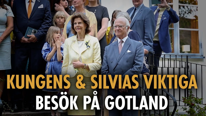 Kungens och Silvias viktiga besök i Visby